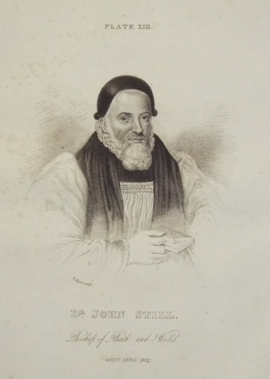 Print - Dr. John Still. Bishop of Bath and Wells Obiit AD 1687